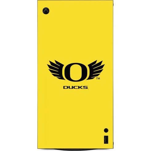 University of Oregon Ducks Yellow XBox Series X Digital Edition Console Skin
